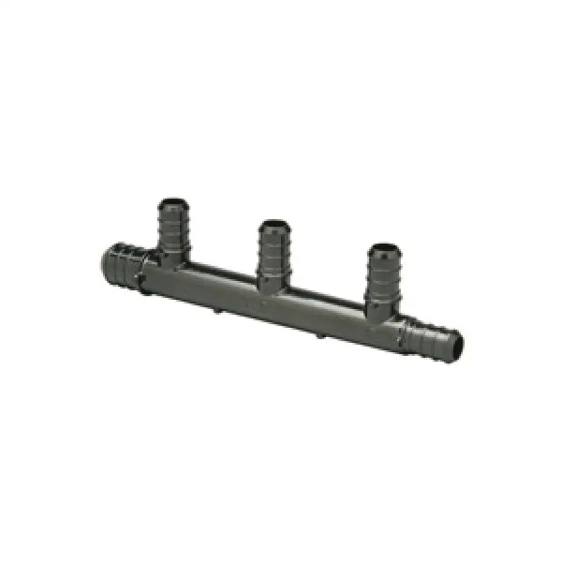 Zurn QPM43-4 Polymer Multi-port Tee - (1) 3/4 PEX Crimp Inlets with (4) 1/2 PEX Crimp