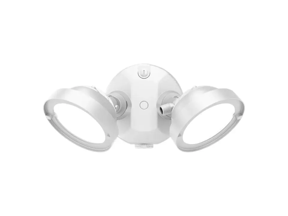 HALO TGS2S402DRRW Dimmable Double Head Dusk-to-Dawn Sensor Round Floodlight 120 VAC