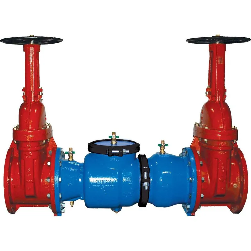 Zurn Wilkins 212-350OSY 350 2-1/2 in. Epoxy Coated Ductile Iron Flanged 175 psi Backflow Preventer