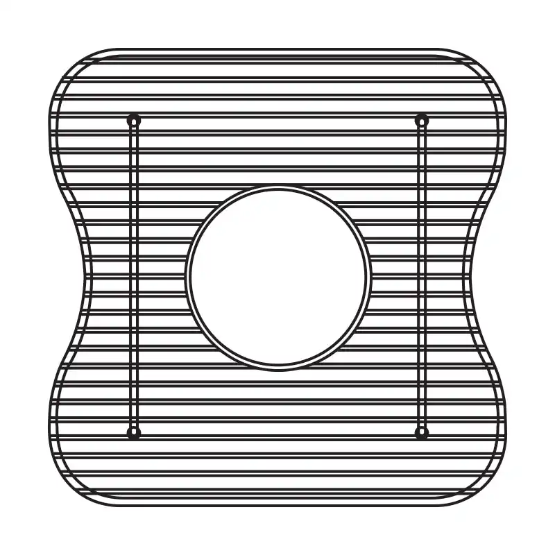 ELKAY LKBG1414CR Grid 13X13' Bottom Chrome Vinyl Covered Wire