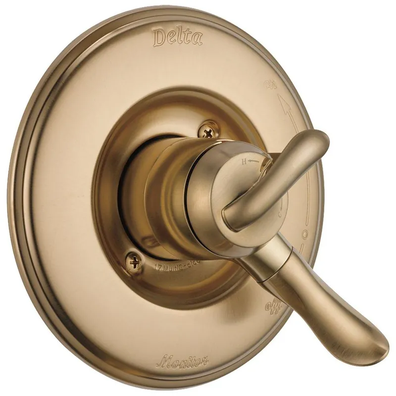 Delta Faucet T17094-CZ Linden Two Handle Pressure Balancing Valve Trim
