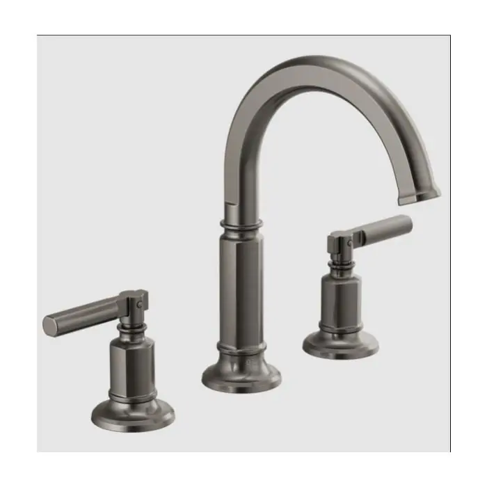 Delta 65376LF-SLLHP Brizo Invari Widespread Lavatory Faucet with Arc Spout - Less Handles 1.5 GPM