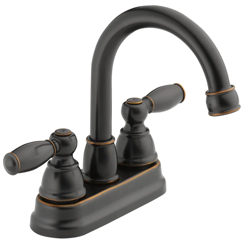 Delta P299685LF-OB Peerless Claymore Collection Two-Handle Centerset Bathroom Faucet With Pop-Up Drain Oil Rubbed Bronze