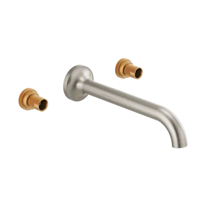 Delta T65875LF-BNLHP Brizo Odin: Two-Handle Wall Mount Lavatory Faucet - Less Handles