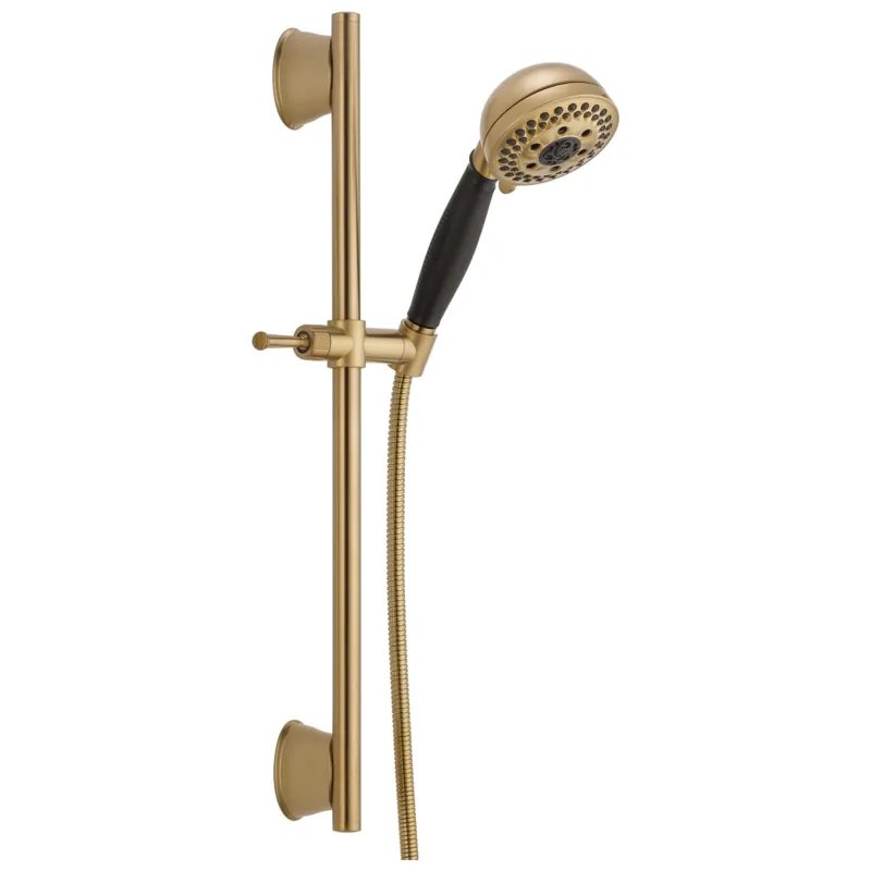 Delta 51559-CZ H2Okinetic 5-Setting Slide Bar Hand Shower