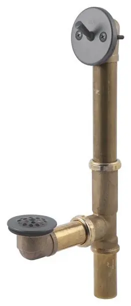Delta Faucet RP691PT Aged Pewter 17 Gauge Brass Trip Lever Bath Waste Drain