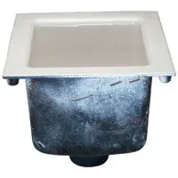 Zurn Z1901-4NL-1 Z1901-1 Sani-Flor Receptor 4 in 12 in L x 12 in W x 10-5/8 in H
