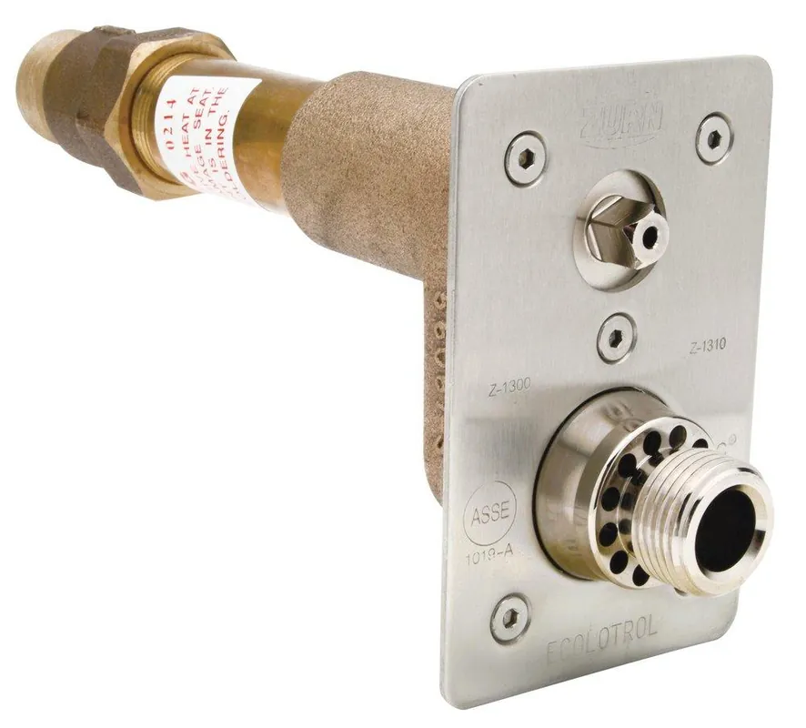 Zurn Z1310-3/4X10 Ecolotrol Stainless Steel 10 x 1 x 3/4 in. FIPT and MIPT x GHT Wall Hydrant