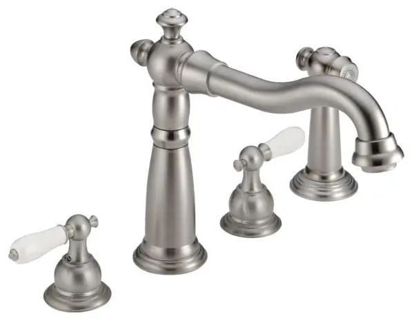 Delta Faucet 2256-SS-LHP Victorian Kitchen Faucet Brilliance Stainless