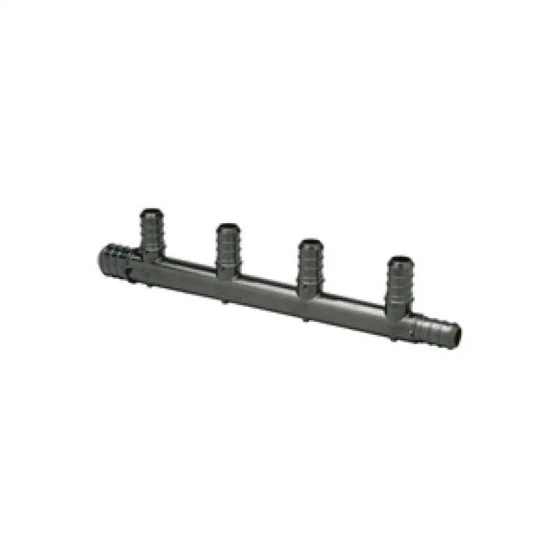 Zurn QPM43-5 Polymer Manifold - (1) 3/4 PEX Crimp Inlets with (5) 1/2 PEX Crimp Outle