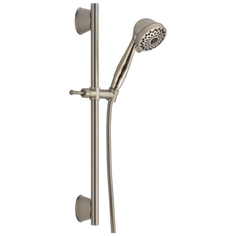 Delta 51589-SS Universal Showering Components: 7-Setting Slide Bar Hand Shower in Stainless