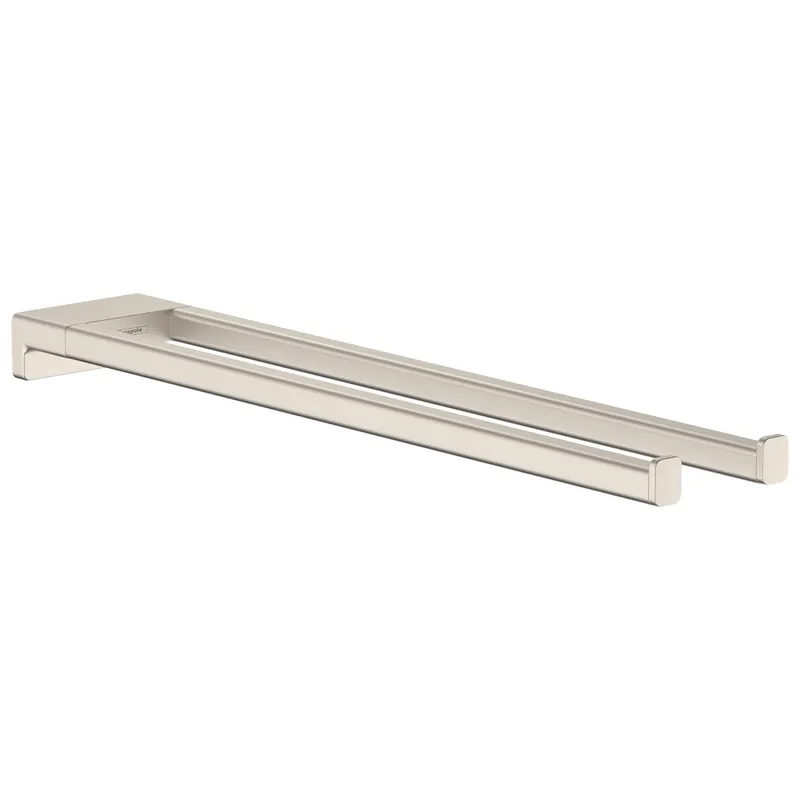 Hansgrohe 41770820 AddStoris Dual Towel Bar in Brushed Nickel
