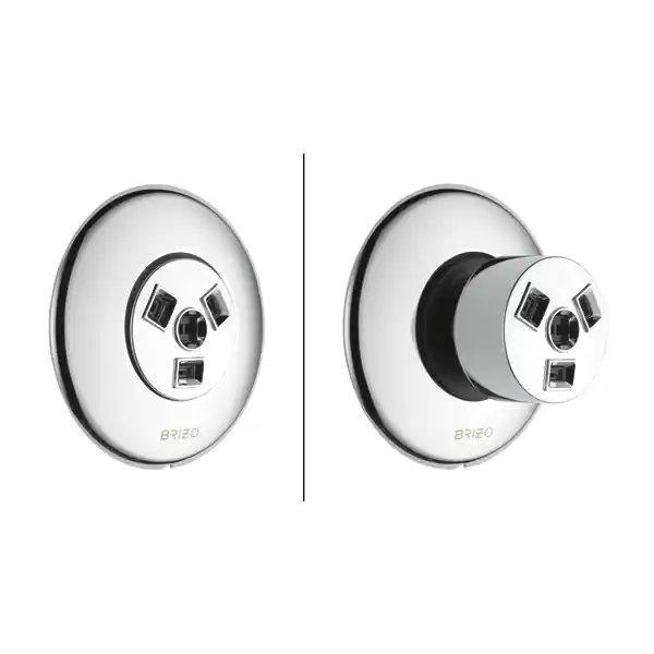 Delta T84613-PC Brizo Brizo Universal Showering: Hydrachoice Max® Round Body Spray Trim