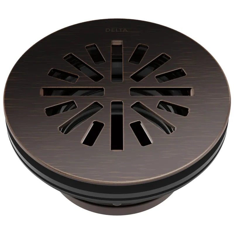 Delta DT051411-RB Other: 4 Prefab Round Shower Drain in Venetian Bronze
