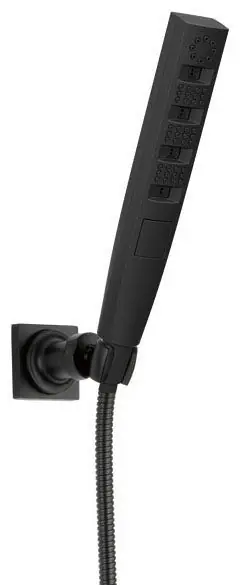 Delta 55140-BL H2Okinetic 4-Setting Wall Mount Hand Shower Matte Black