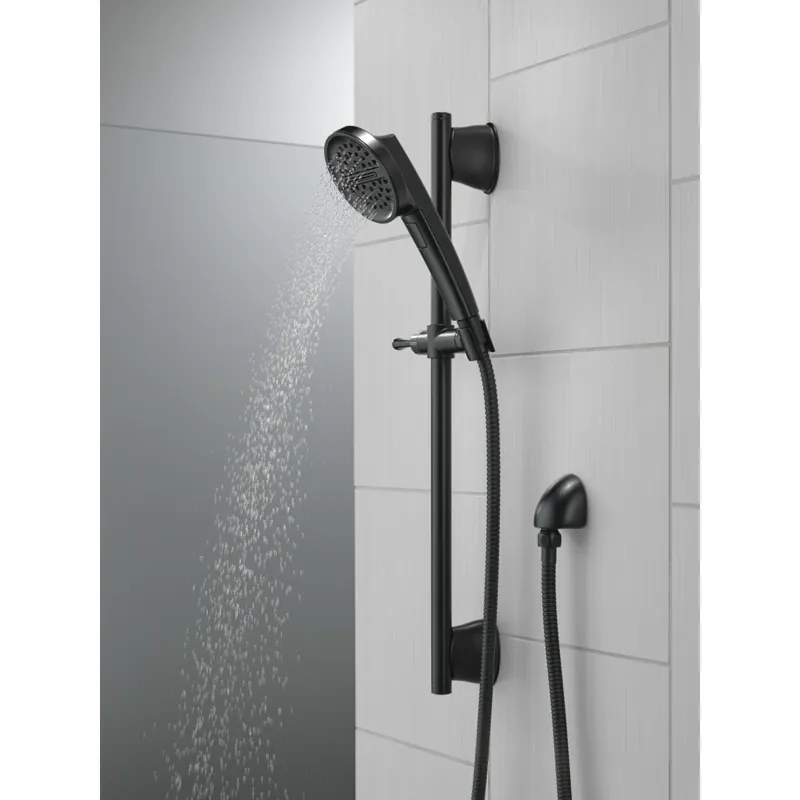 Delta 51386-BL Universal Showering Components: 3-Setting Slide Bar Handshower
