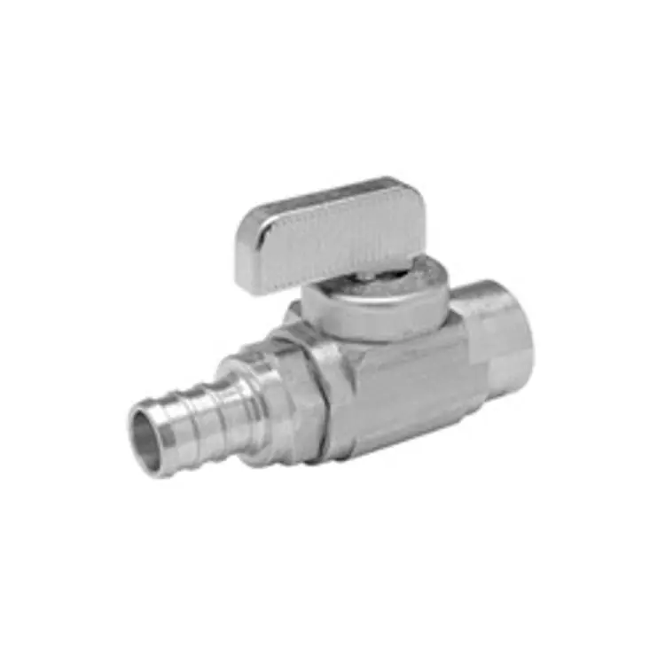 Zurn QHBV33X Copper Manifold Ball Valve - 1/2 Copper Sweat x 1/2 Qick/Sert 1 Crimp