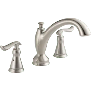 Delta T2794 Linden Two-Handle Roman Tub Faucet Trim, Chrome * Clearance *