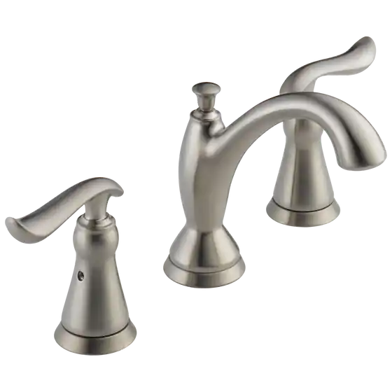 Delta 3594-SSMPU-DST Linden Two Handle Widespread Lavatory Faucet With Metal Pop-Up Drain Stainless * CLEARANCE *