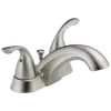 Delta 2523LF-SSMPU Classic Two-Handle Centerset Bathroom Faucet 2 or 3-Hole 4 Centerset With Metal Pop-Up Drain Assembly * CLEARANCE *