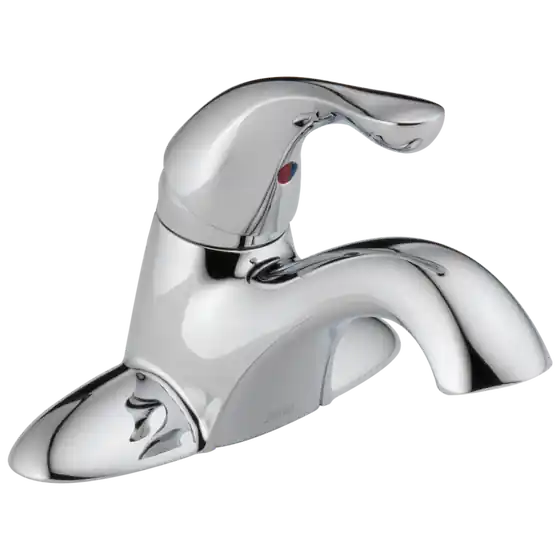 Delta 520-MPU-DST Classic One-Handle Centerset Bathroom Faucet With Lever With Metal Pop-Up Drain Chrome