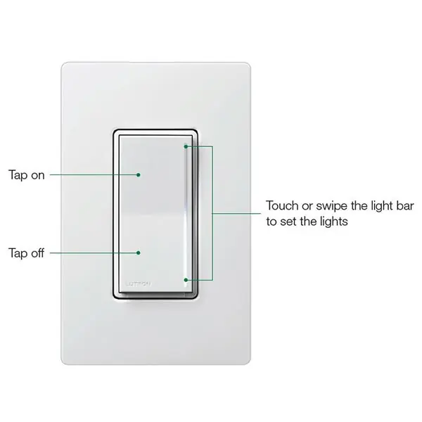 Lutron STCL-153PH-BL Sunnata Touch Dimmer with LED+ Technology Black