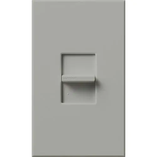 Lutron NTSTV-DV-GR Nova T Dimmer, Electronic or LED Dimming with 0-10V Ballasts and Drivers, Single-pole, Gray