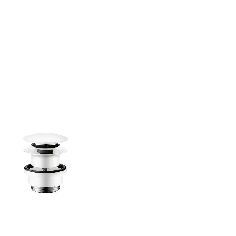Hansgrohe 50100701 Push-Open Sink Drain in Matte White