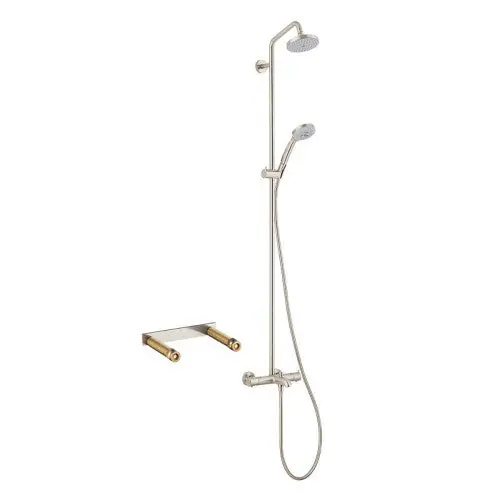Hansgrohe KTS27143-16181BN-2 Showerpipe Croma L/Shwrhd Hndshwr Hose