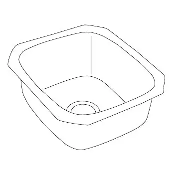 Elkay SCUH1416BS Sink 14X16 Brass Satin Sinks