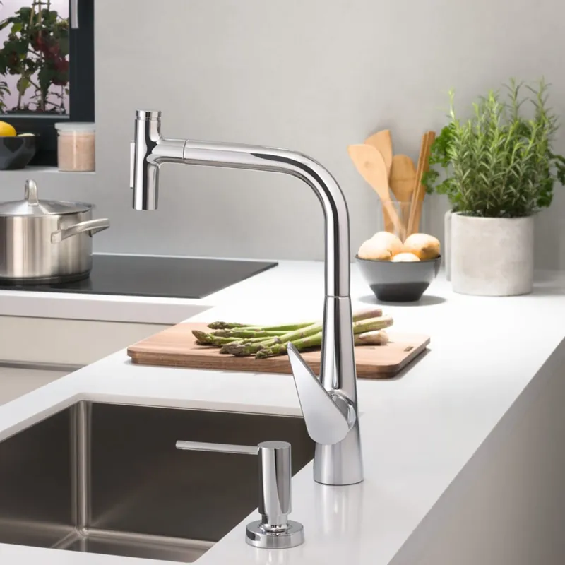 Hansgrohe 72823001 Talis Select S HighArc Kitchen Faucet, 2-Spray Pull-Out, 1.75 GPM in Chrome