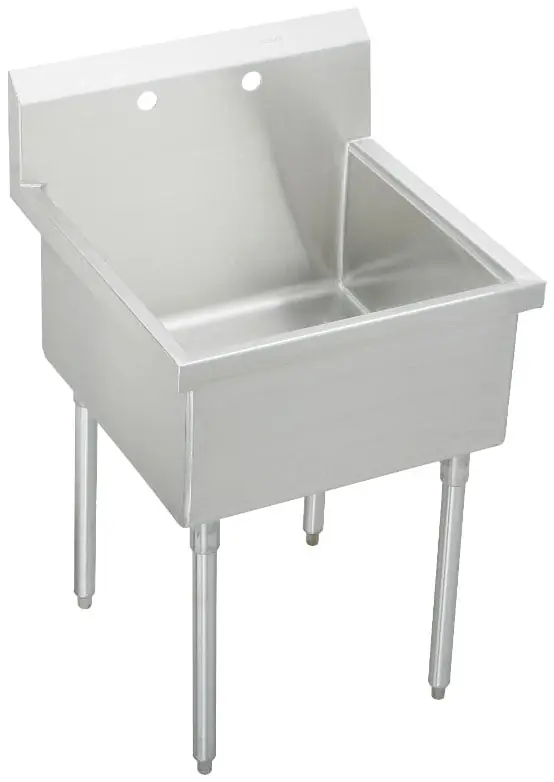 Elkay SS81242 Sturdibilt Stainless Steel 27 x 27-1/2 x 14 Floor Mount Single Compartment Scullery Sink