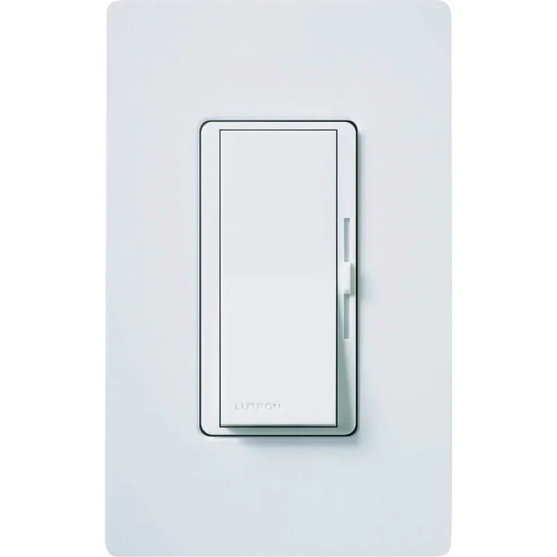 Lutron DVWCL-153PH-WH Diva Incandescent/Halogen/LED/CFL White Slide Dimmer Switch