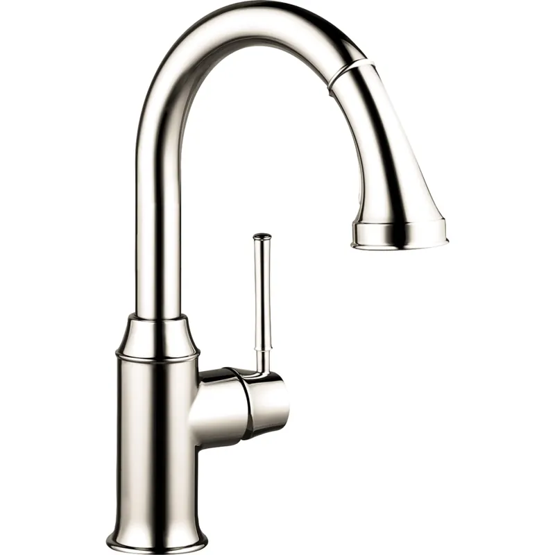 Hansgrohe 04216830 Talis C Single Handle Pull Down Kitchen Faucet in Polished Nickel