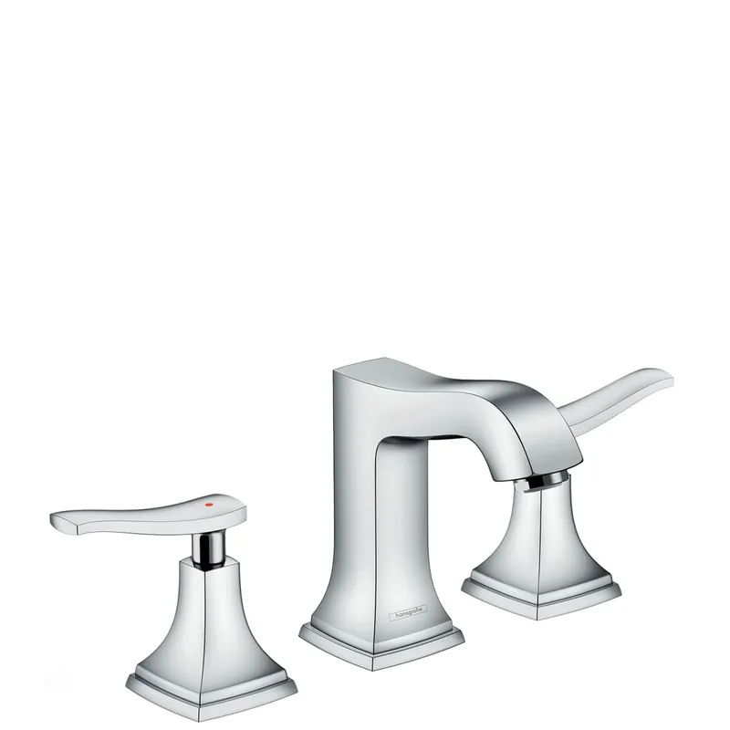 Hansgrohe 31330001 Metropol Classic Two Handle Widespread Bathroom Sink Faucet in Chrome