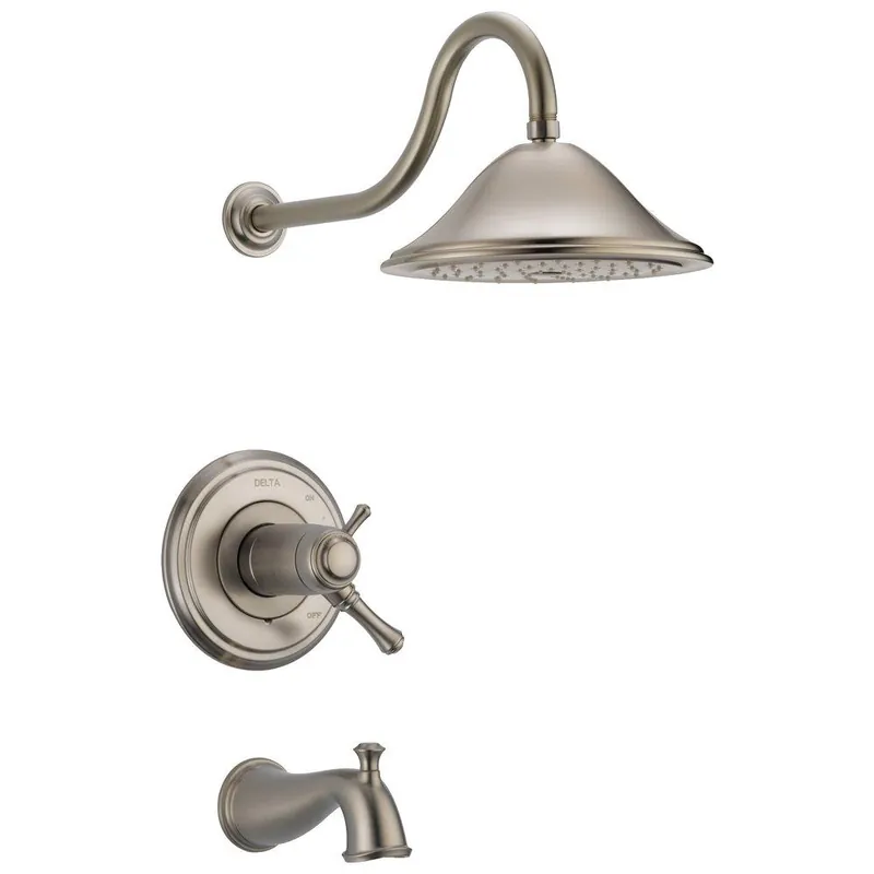 Delta Faucet T17T497-SS Cassidy One Handle Single Function Bathtub & Shower Faucet in Stainless Trim Only
