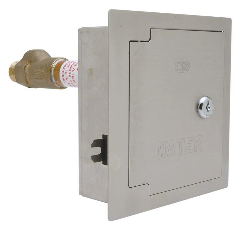 Zurn Z1320-CXL-8 Ecolotrol Chrome Plated 8 x 3/4 in. Female Solder x MPT Wall Hydrant