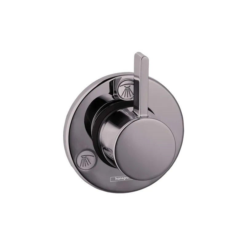 Hansgrohe 04232340 Ecostat Diverter Trim S Trio/Quattro in Brushed Black Chrome