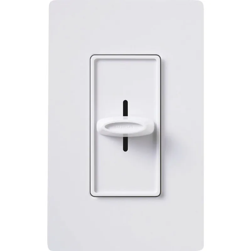 Lutron SFSQ-FH-WH Skylark White 3-Speed Single-Pole Slide Fan Control Switch
