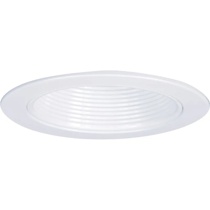Halo RE-4001WB 4 In. White Step Baffle Recessed Fixture Trim