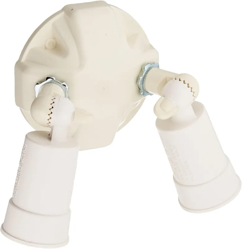 Halo PWT250PCW White Dusk To Dawn Incandescent Floodlight Fixture