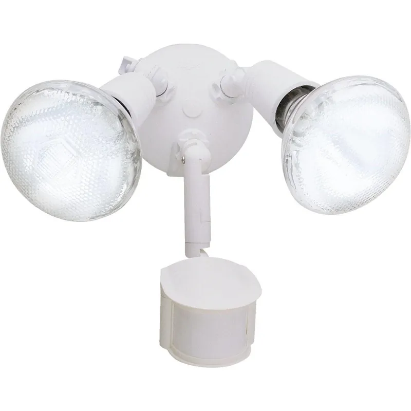 Halo MS185W Motion Sensing Dusk To Dawn Incandescent Floodlight Fixture