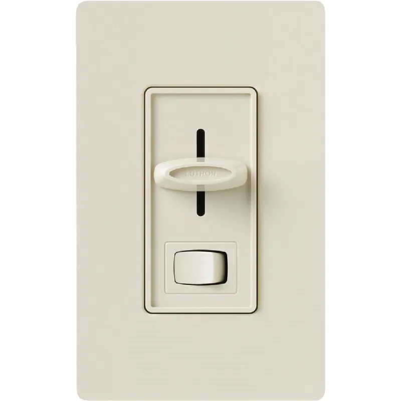Lutron SCL-153PH-LA Skylark Incandescent/Halogen/LED/CFL Light Almond Slide Dimmer Switch
