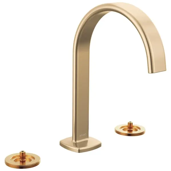 Delta Faucet 65367LF-GLLHP-ECO Brizo Allaria: Widespread Lavatory Faucet with Arc Spout - Less Handles