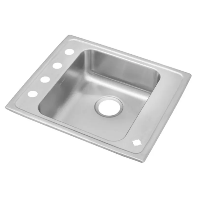 Elkay DRKAD2220654 Lustertone Classic Stainless Steel Sink Drop-In 22 x 19-1/2 x 6-1/2