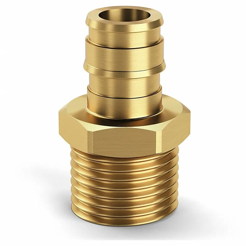 Zurn QEMC77GX F1960 Expansion XL Brass MPT Adapter - 1-1/2 EX PEX x 1-1/2 MPT