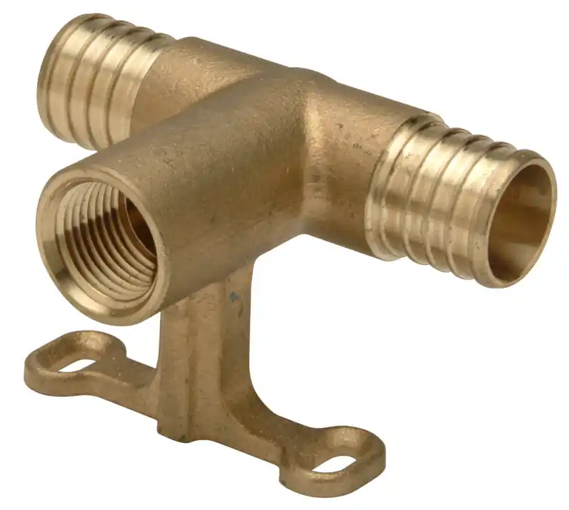 Zurn QQFST553GFX XL Brass Tee Adapter - 1 Barb x 1 Barb x 1/2 FPT