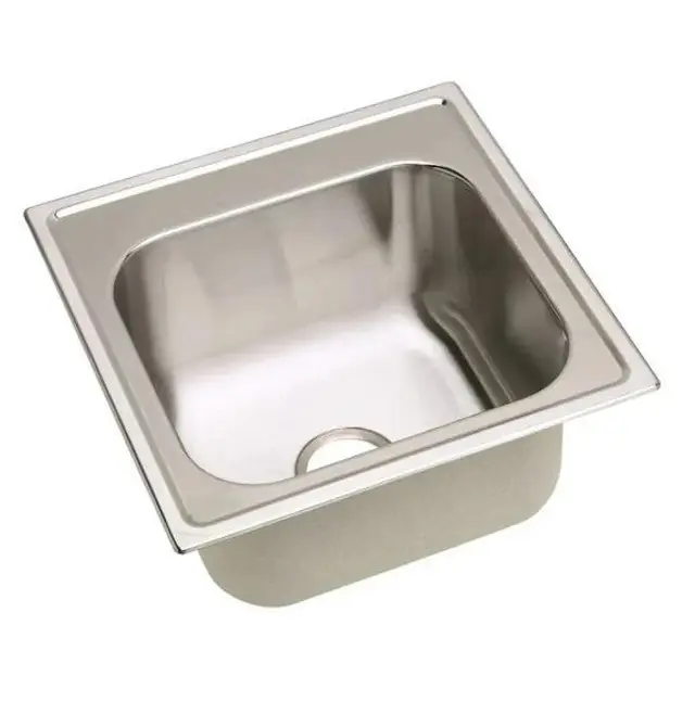 Elkay DPC12020100 Dayton Stainless Steel 20 x 20 x 10-1/8 Single Bowl Drop-in Laundry Sink