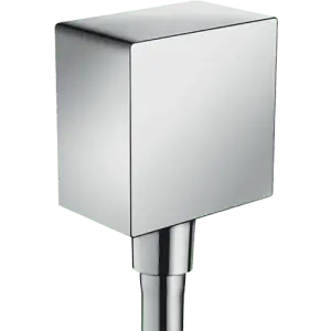 Hansgrohe 36732001 Axor ShowerSolutions Wall Outlet Square with Check Valves in Chrome