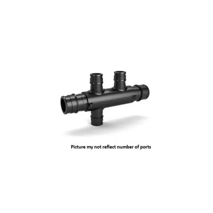 Zurn QEPMFO443-6 F1960 Expansion CR MultiPort Tee - Flow-Thru EX PEX Mains 3/4x 3/4 (6)